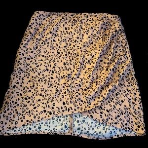 Reformation cheetah print skirt